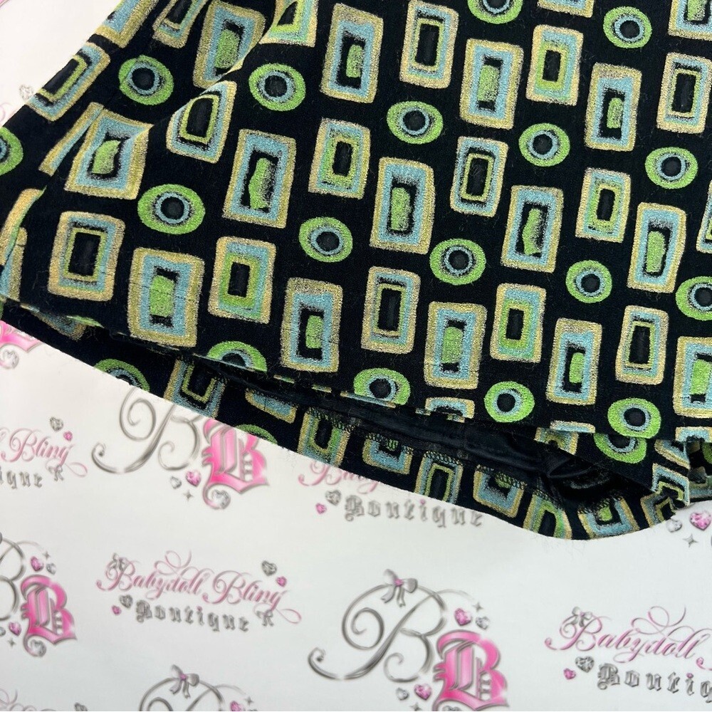 Clientele skort shorts skirt vintage groovy pattern Geometric Patterned Shorts - Picture 10 of 16